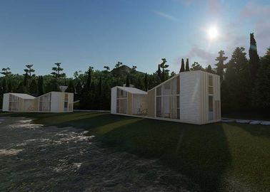 Çok Katlı Çatı Prefabrik Evler, Büyük Dormer Mobilyalı Mobilyalı Modüler Evler