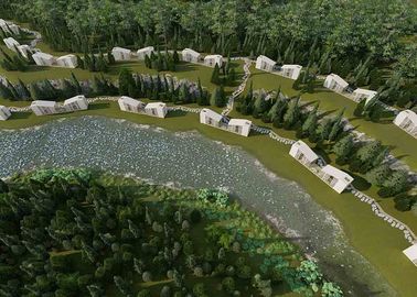 Yıldızlı Lüks Loft Tarzı Prefabrik Evler Büyüklük Özelleştirilmiş Beton Modüler Evler