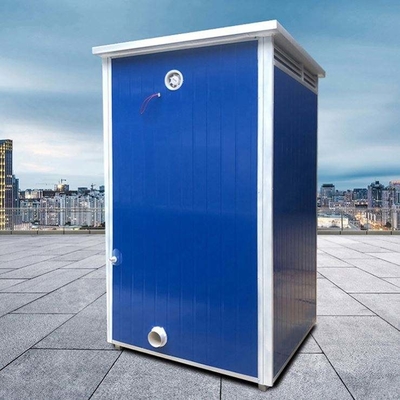 Elektrik ve su tesisatıyla birlikte önceden yapılmış dış mekan mobil tek tuvalet